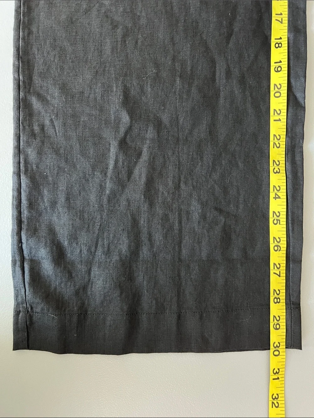 New Everlane THE DRAWSTRING PANT IN LINEN Black Size XXS